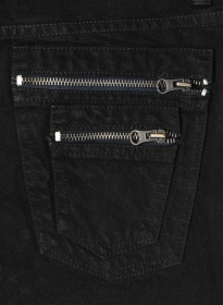 Double Zipper Back Pocket
