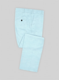 Scabal Pale Blue Wool Pants