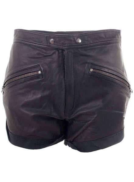 Leather Cargo Shorts