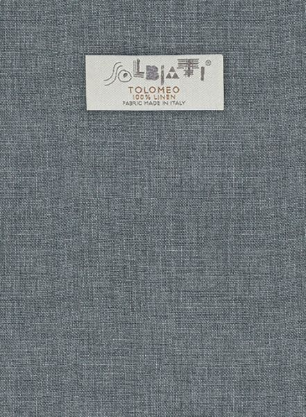 Solbiati Stone Gray Linen Suit : Made To Measure Custom Jeans For