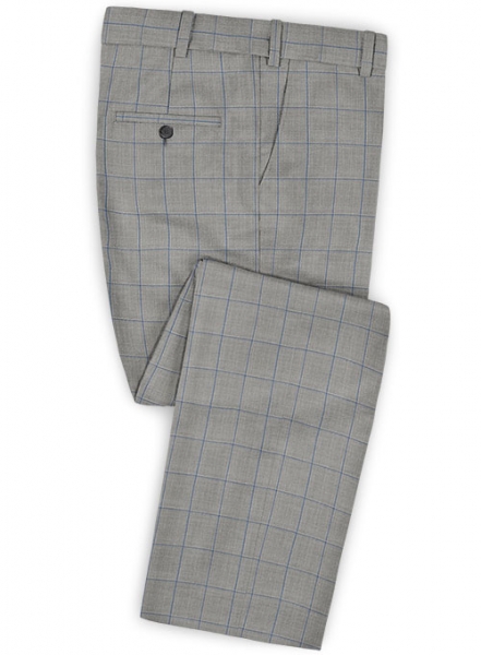 Napolean Pane Gray Wool Suit