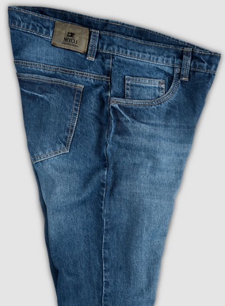 Skywalk Blue Stone Wash Whisker Jeans