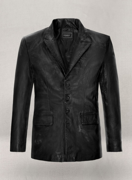 Jim Carrey Leather Blazer