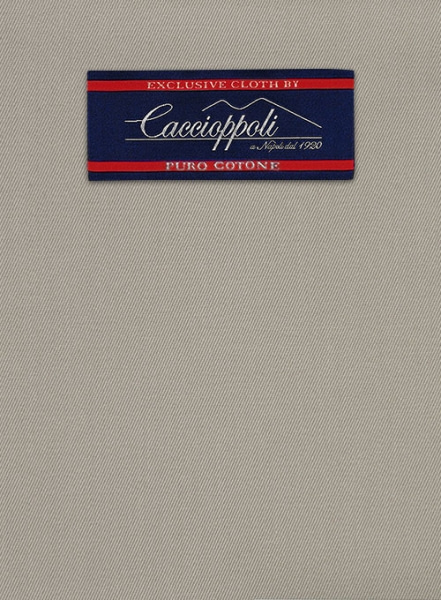 Caccioppoli Cotton Cashmere Beige Suit