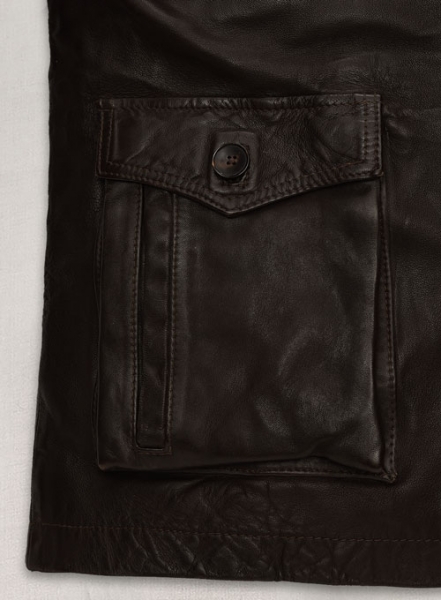 Dark Brown Jensen Ross Supernatural Season 7 Leather Jacket