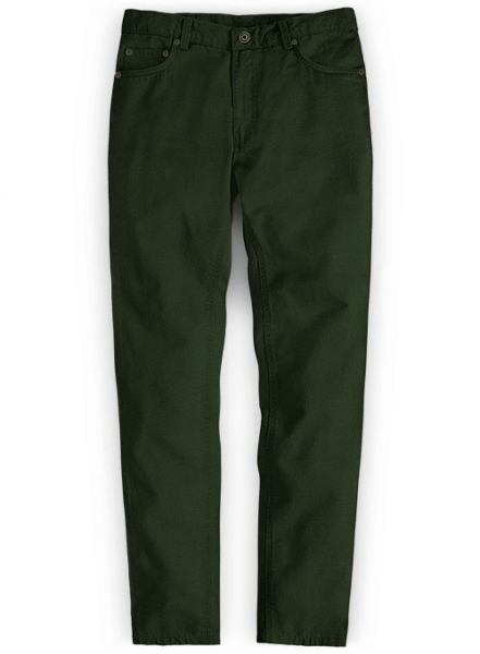 Heavy Olive Chino Jeans