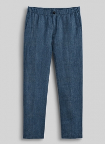 Easy Pants Indigo Blue Pure Linen