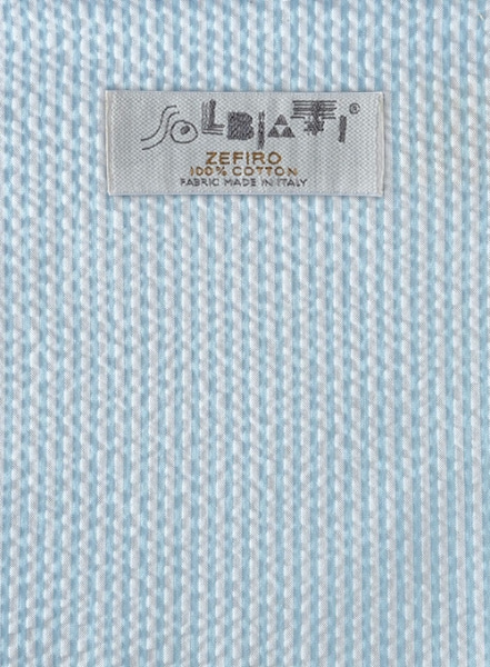 Solbiati Sky Blue Seersucker Pants