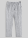 Easy Pants Italian Zod Light Gray Linen