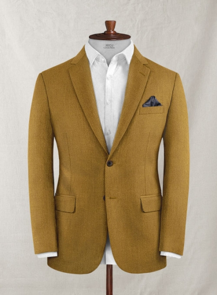 Italian Wool Cashmere Khaki Suit