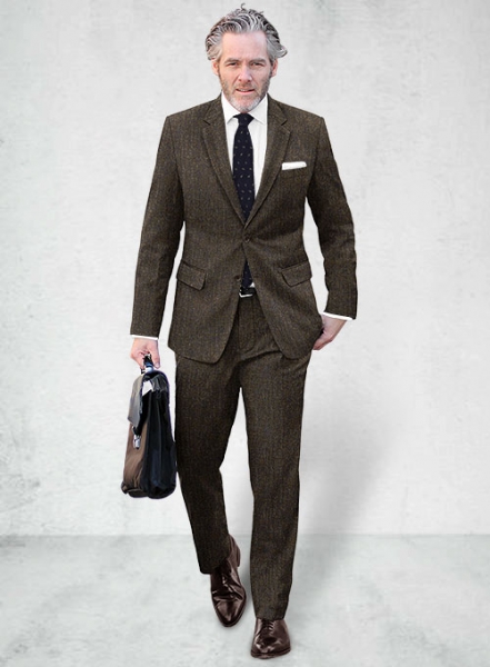 Haberdasher Brown Tweed Suit