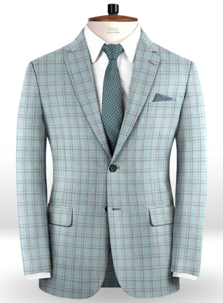 Napolean Spring Blue Wool Suit