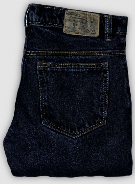 Denim Shorts with Fancy Buttons for Girls - blue dark wasched