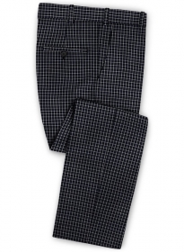 Napolean Chok Blue Black Wool Pants