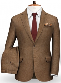 Mid Brown Flannel Wool Suit