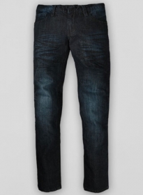 Deadly Dark Blue Whisked Jeans - Look # 316