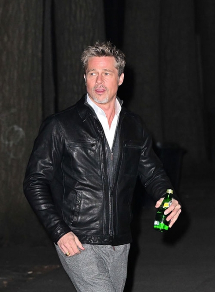 Brad Pitt Leather Jacket #1
