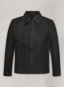 Distressed Black Jason Bateman Leather Jacket