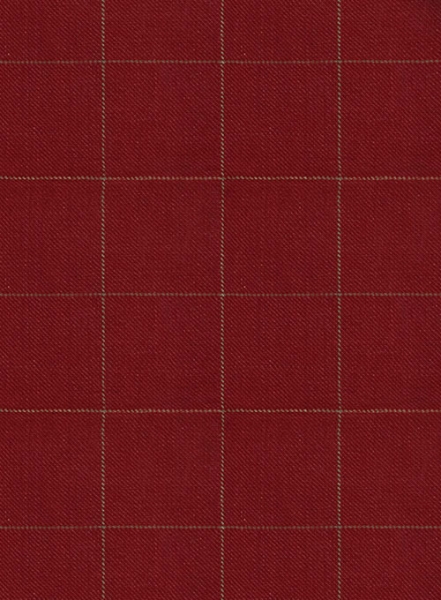 Italian Linen Rosewood Checks Suit