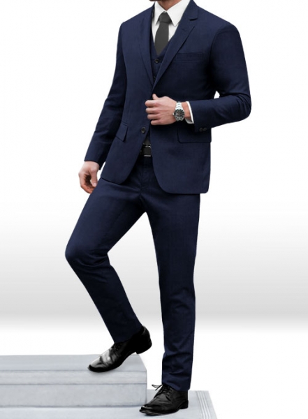 Napolean Charles Blue Wool Suit