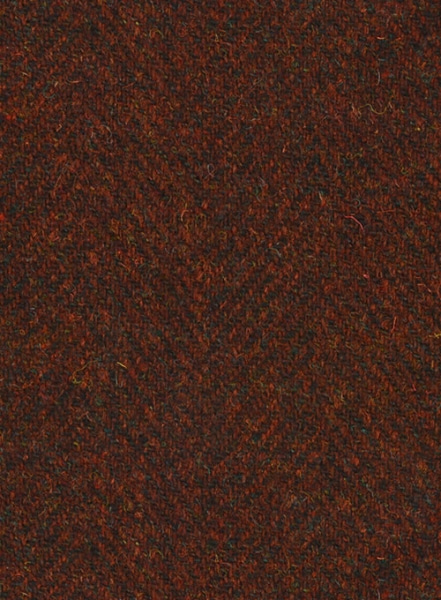 Harris Tweed Wide Herringbone Rust Pants