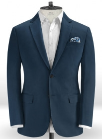 Royal Blue Stretch Chino Jacket