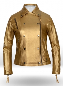 Golden Leather Jacket # 288