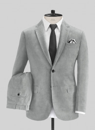 Light Gray Corduroy Suit