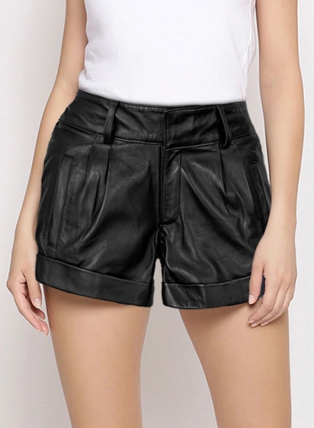 Margot Robbie Leather Shorts