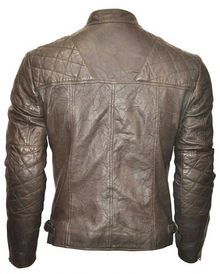 Black Leather Jacket #613 - L Regular