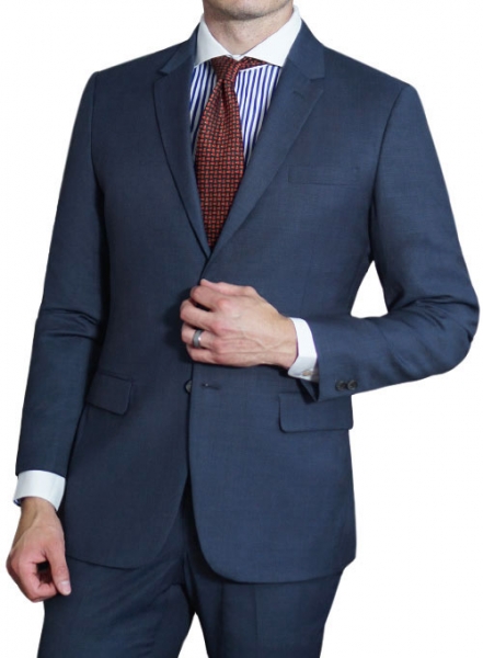 Napolean Dino Blue Wool Suit