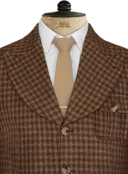 Maze Brown Tweed Danish Style Sports Coat