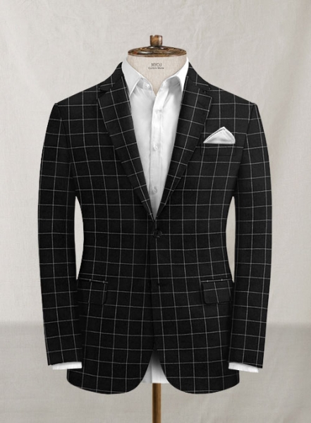 Italian Linen Onzale Checks Jacket