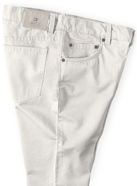 Heavy Light Beige Chino Jeans : Made To Measure Custom Jeans For Men ...