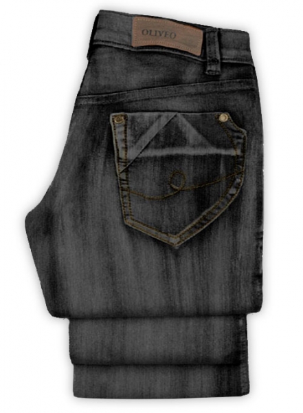 Black Body Hugger Stretch Jeans - Look # 231