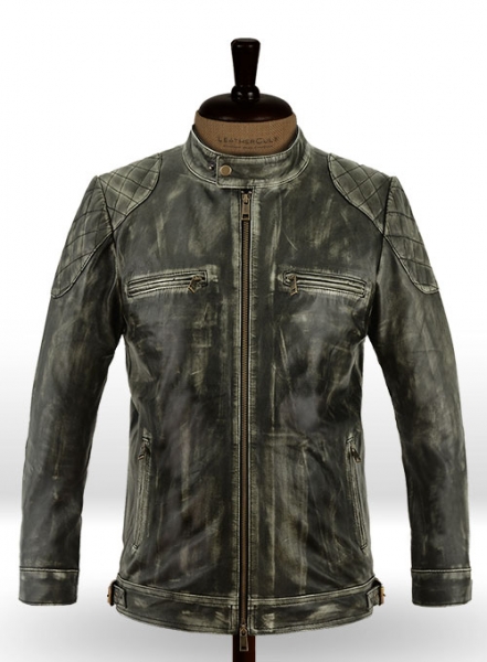 William Charcoal Leather Jacket