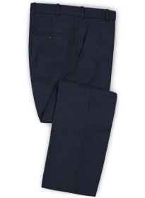 Italian Flannel Lux Blue Wool Pants