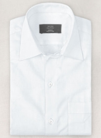 Italian Herringbone White Shirt