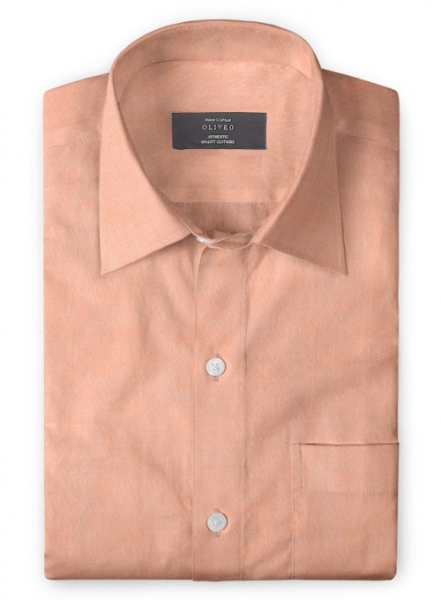 Coral Chambray Shirt - Full Sleeves