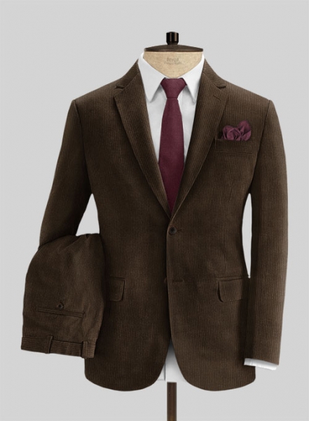 Rich Brown Thick Corduroy Suit