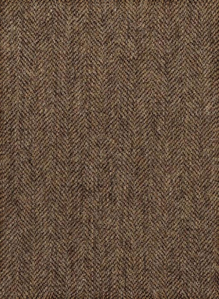 Rust Herringbone Tweed Pea Coat