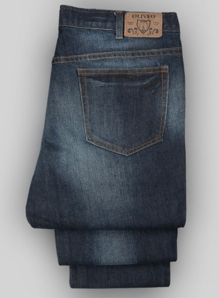 Thomas Blue Hard Wash Whisker Jeans