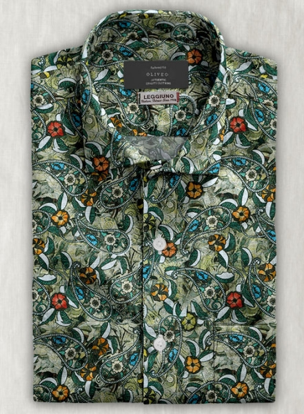 Leggiuno Linen Astide Shirt - Half Sleeves