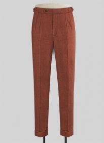 Melange Titan Rust Highland Tweed Trousers