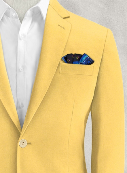 Italian Biella Yellow Cotton Jacket