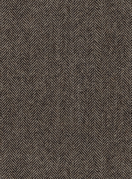 Musto Vintage Dark Brown Herringbone Tweed Overcoat