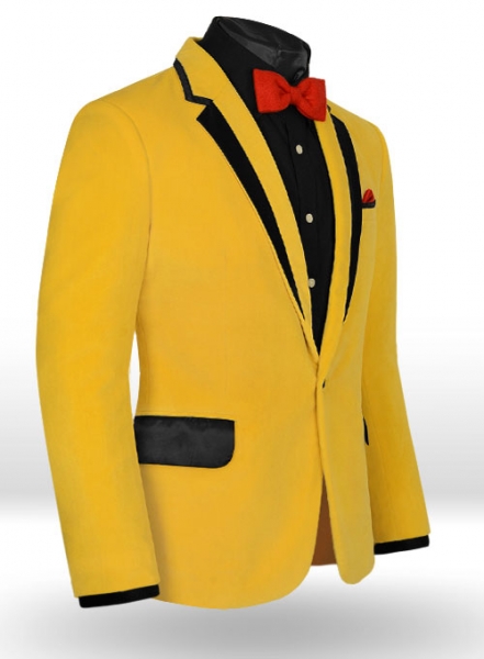 Yellow Velvet Dinner Jacket