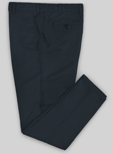 Dark Blue Stretch Chino Pants