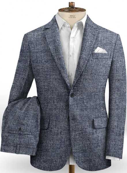 Italian Linen Blue Heiro Suit