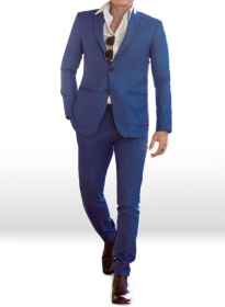 Light Weight Spring Blue Tweed Suit